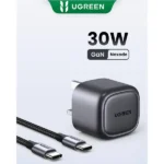 UGREEN Nexode 25114 30W USB-C PD GaN Fast Wall Charger UK Plug (Space Gray) - Image 2