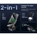 UGREEN 35316 W702 2-in-1 Qi2 Magnetic Wireless Charger Stand - Image 4
