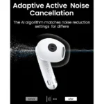 UGREEN 35873 HiTune H6 Pro Hybrid Active Noise-Cancelling Wireless Earbuds (White) - Image 3