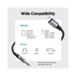 UGREEN 70862 Lightning to 3.5mm Audio Adapter Aluminium Braided 2m - Image 4