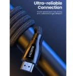 UGREEN HD140 (80402) Ultra High-Speed 8K Braided HDMI Male to Male Cable (1.5m) - Black - Image 4