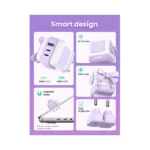 UGREEN 35291 Nexode RG 65W 3-Port GaN Fast Charger EU Purple - Image 3