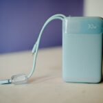 Baseus Enerfill FC11 30W 20000mAh Power Bank with Built-in Dual Fast Charging Cables (Galaxy Blue)