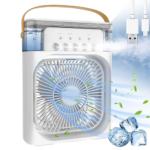 3-in-1 Rechargeable Air Cooler Fan with Humidifier & Mist Spray