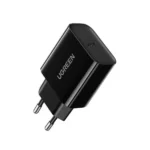UGREEN 10191 Dual Port Fast Wall Charger EU Plug (Black)