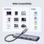 UGREEN 15596 USB-C Multifunction 5-in-1 Adapter (Space Gray) - Image 5