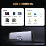 UGREEN 15375 Multifunction 9-in-1 USB-C Hub Adapter (Space Gray) - Image 5