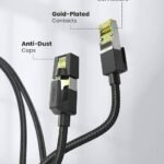 UGREEN 80421 Cat 7 Shielded Round Ethernet Cable with Braided Mesh 1m #NW150