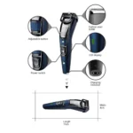 Kemei KM-632 Professional Rechargeable Hair and Beard Trimmer - Image 6