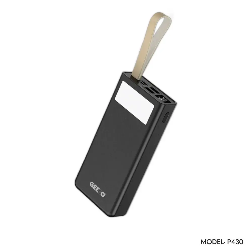 product_11410_main.webp Geeoo P430 22.5W PD Super Fast Charging 20000mAh Power Bank with Attached Cables & LED Light - Image 1