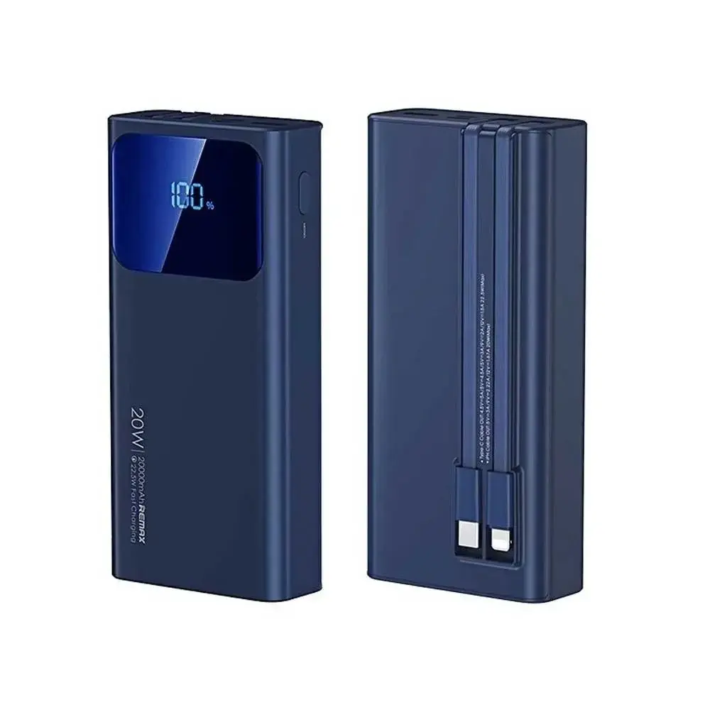 product_12150_main.webp Remax RPP-535 Voyage Series 22.5W Fast Charging 20000mAh Power Bank with Built-in Cables - Image 1