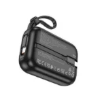 Hoco Q20 Fountain 22.5W 10000mAh Mini Fast Charging Power Bank with Built-in Cables - Image 2