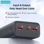 USAMS-AT 65W Yattu Series 30000mAh Fast Charging Power Bank Kit with 100W Type-C Cable - Image 3