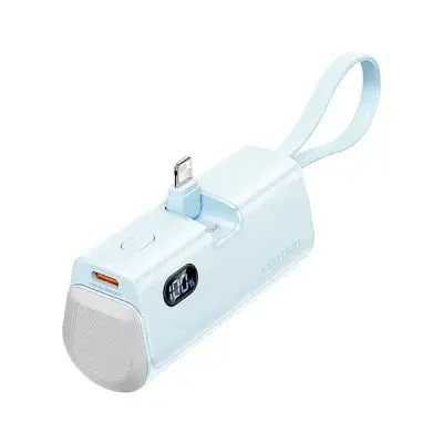 product_1781848630_6a34da36c2ea8.webp VENTION FHRL0 LED Display 4800mAh Mini Power Bank - Blue - Image 1