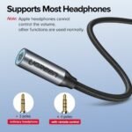 UGREEN AV142 (30632) USB Type C to 3.5mm Female Audio Cable 10cm (Gray) - Image 4